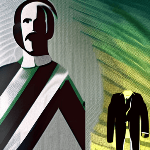 AI generated: Adolf Hitler representing Italian soccer league Serie A. Include Serie A text, and he should hold a ...