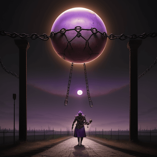 AI generated: The rusted chains of prison moons
Are shattered by the sun.
I walk a road, horizons change
The tourn...