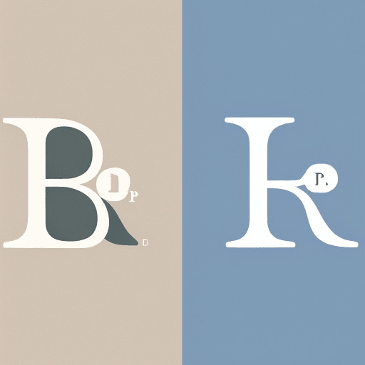 AI generated: a simple logo of the letters P and R side by side , simple , just p and r