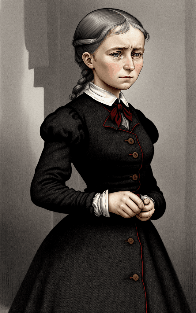 AI generated: Illustrate the economic struggles of Marie's early life in Poland. This could include Marie working ...