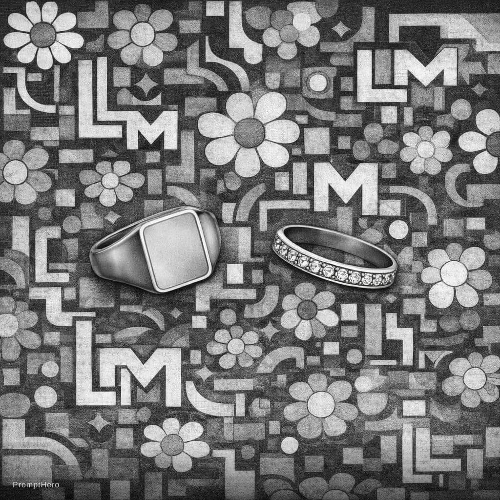 AI generated: the seal ring shold have no inlay or pattern. and the seal should be slightly more squared
