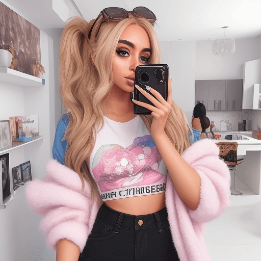 AI generated: Beautiful Instagram Influencer