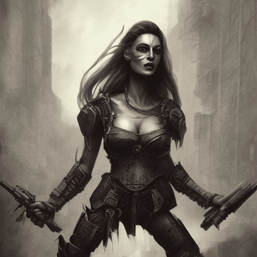 AI generated: ciberandroide half girl with a technique géar like war of the World s hiper réalisatic in a future a...