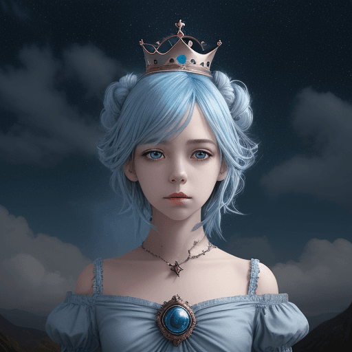 AI generated: Art lighting, contrast color, photorealistic, detailed, composition, 1Girl, solo, sky blue hair, unu...