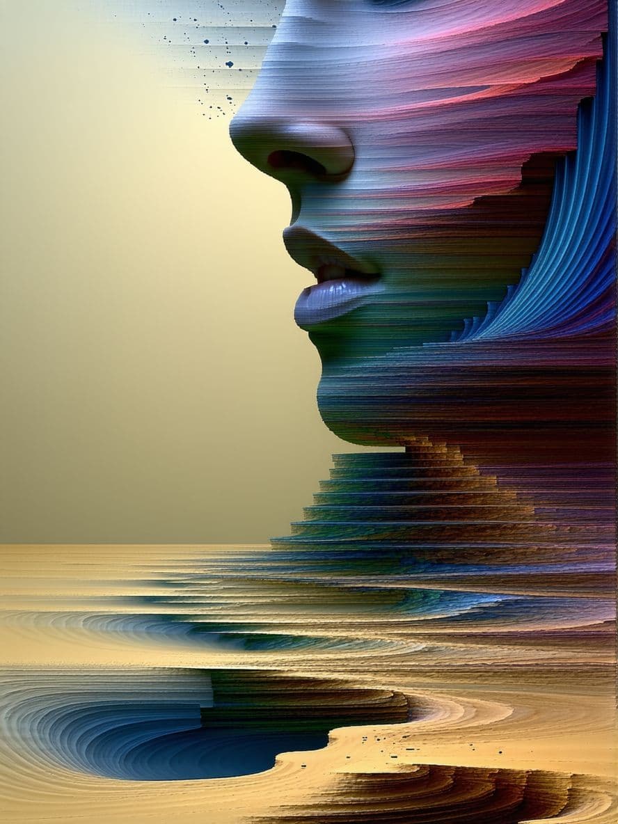 AI generated: Surrealism Simplicity --chaos 75 --ar 17:32 --style raw --profile yruxpc2 --stylize 750 --v 6.1