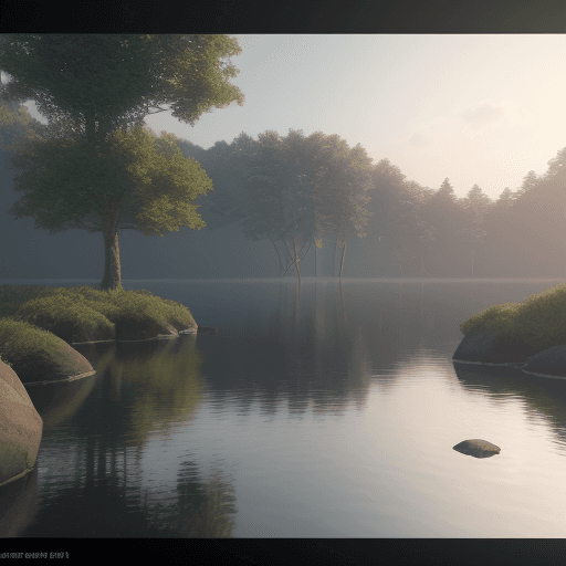 AI generated: serene setting beautiful, 8k, high resolution, octane render