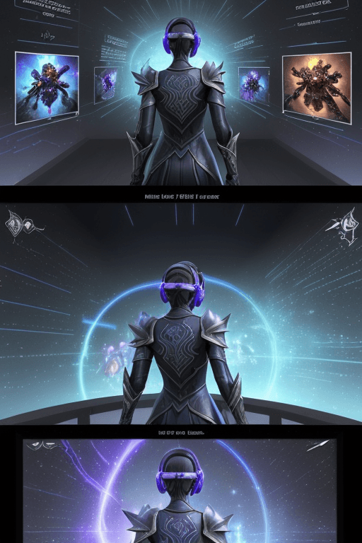 AI generated: A highly-skilled game developer creates a new super-interactive VR MMORPG. The universe of the game ...