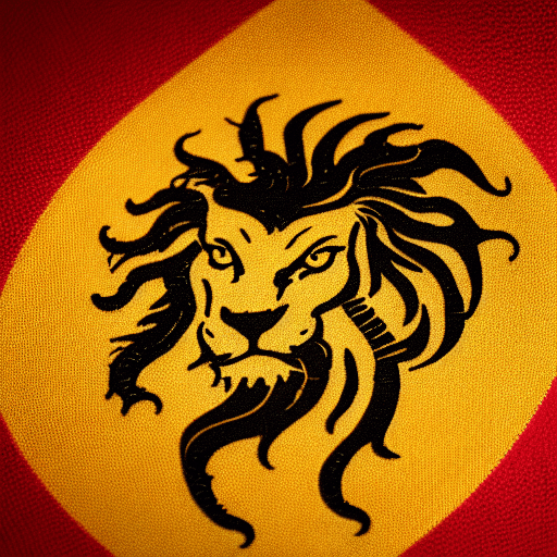 AI generated: Red lion ,4k,HD details