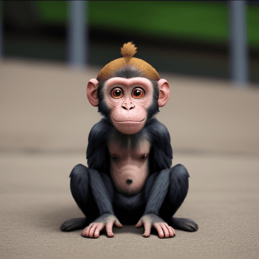 AI generated: monkey dog