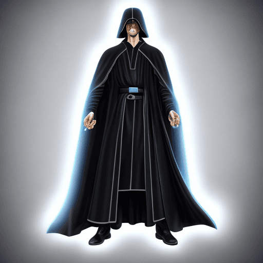 AI generated: Michael the arc angel in black jedi cloak, Anime style, 8k


