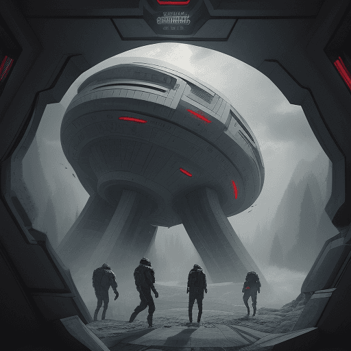 AI generated: vytvor mi scifi mesto v lese v buducnosti

