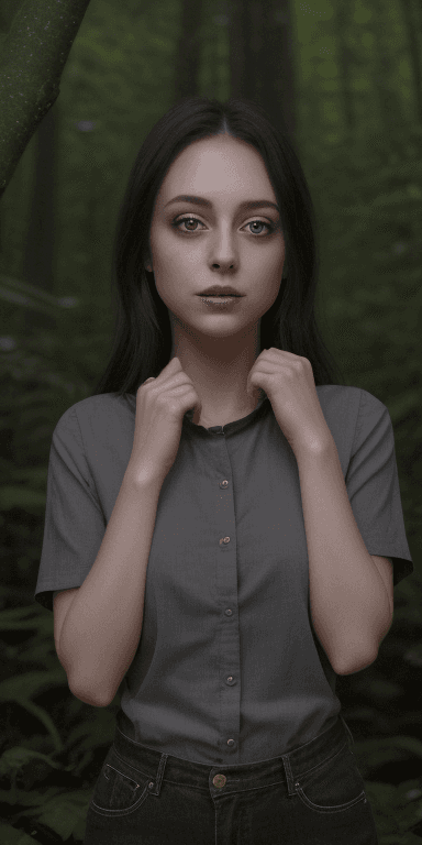 AI generated: (( fully clothed )){{ She is confident, clever, and sensitive. This female exudes a self-assured aur...