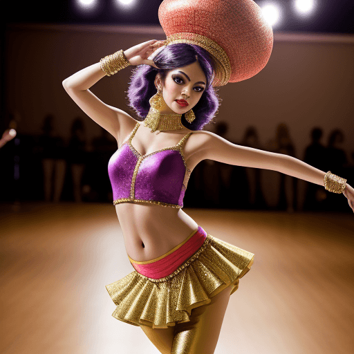 AI generated: Funk dancer, moda photography