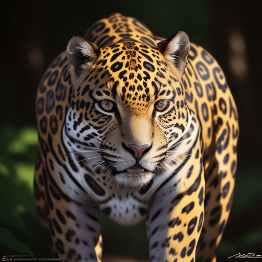 AI generated: hyper-realistic photo, jaguar in the wild, close-up, in the style of nature photography, photo-reali...