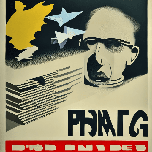 AI generated: propaganda poster of 3d printing