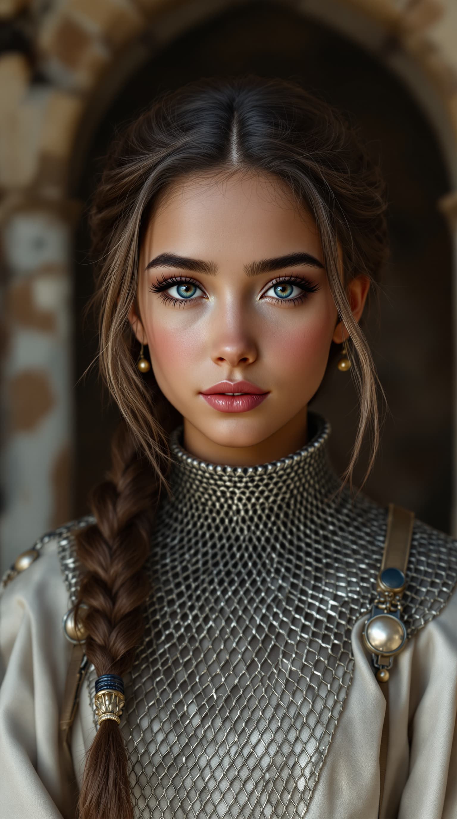 AI generated: A stunning professional photograph of the most beautiful girl in the world, a fifth-grader, depicted...