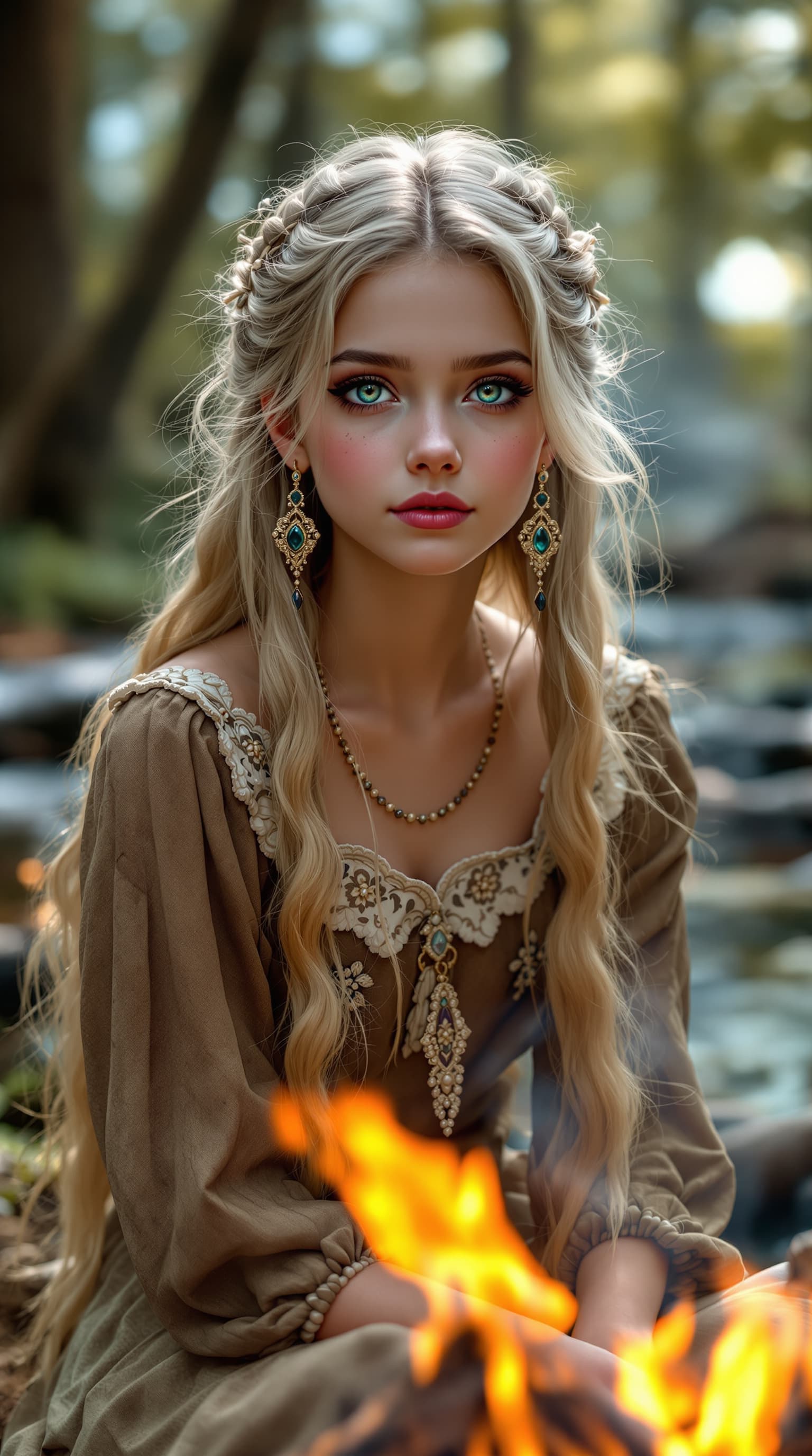 AI generated: A professional photograph captures one of the most beautiful sixth-grade girls in the world, a Trans...