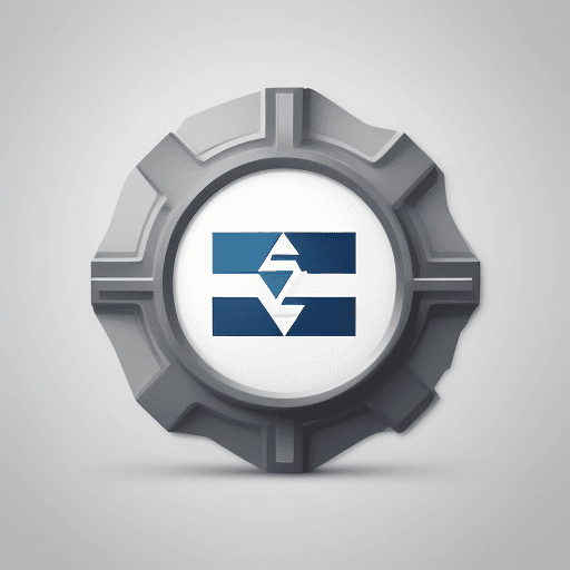 AI generated: Logo for a software company consisting of an icon and the word "adsi". Techno style
