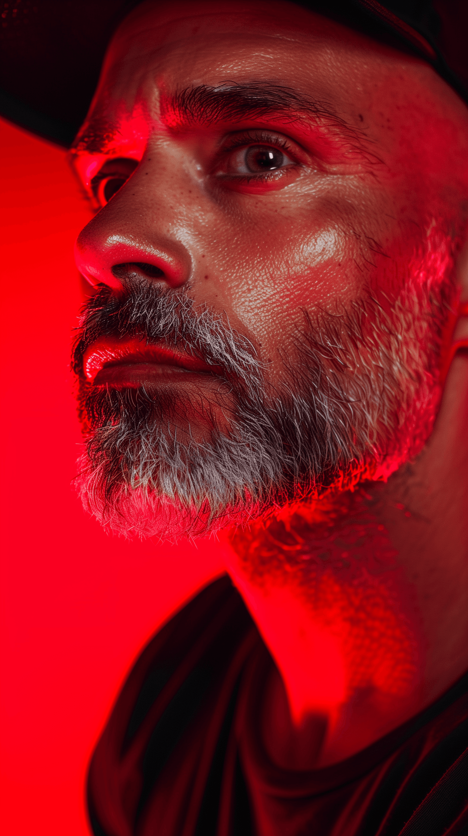 AI generated: high resolution photography, front shot, upper-body, professional 45years old man model, background ...