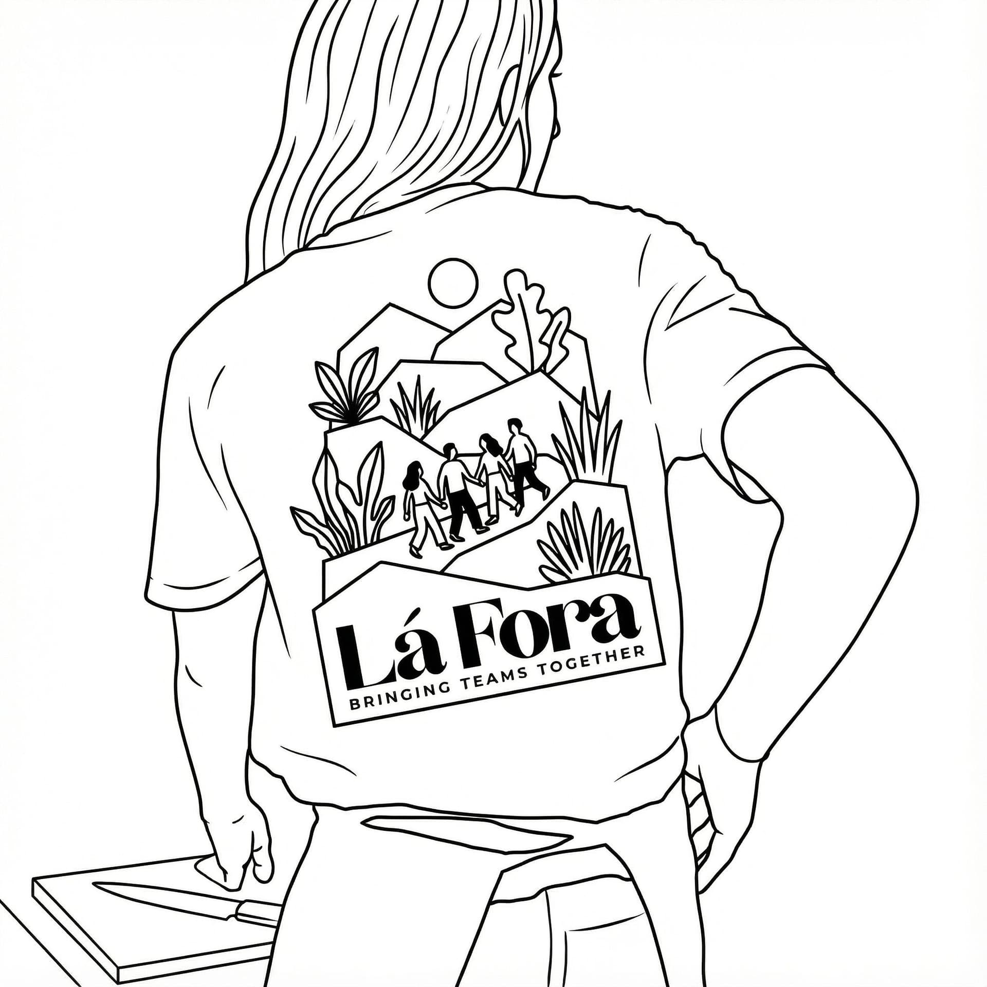 AI generated: Make this design on thee back a printable image 