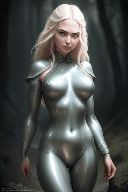 AI generated: Prompt: RAW photo, low key, cinematic composition, Middle earth, beautiful girl, rim light, (skin-co...