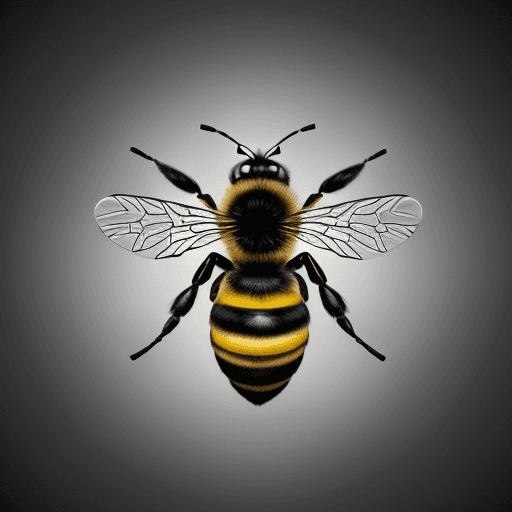 AI generated: bee image, modern, versatile, unique, striking and creative, business model, innovation, entrepreneu...