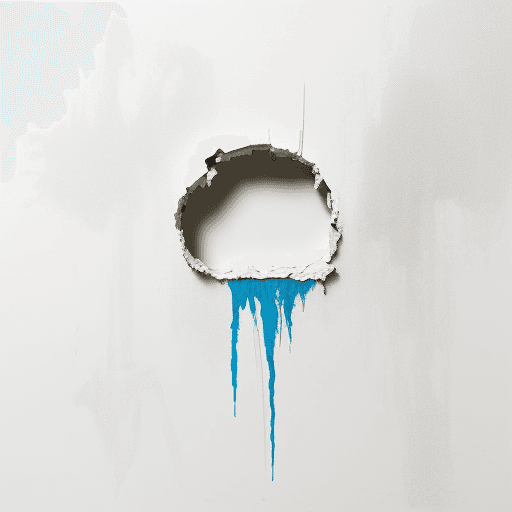 AI generated: painting, sad and broke persion, unhappy, white solid background --ar 2:3 