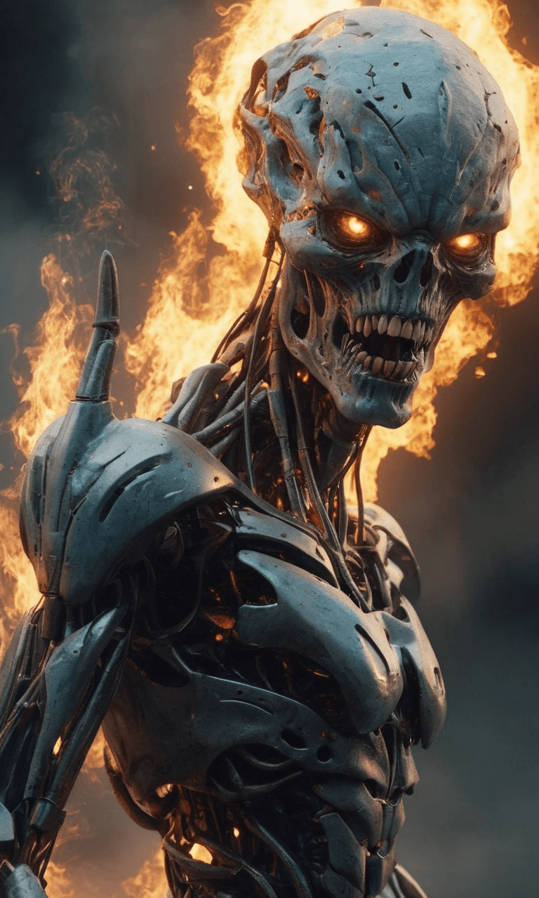 AI generated: best quality, 4k, highres, masterpiece, ultra-detailed, realistic, giant demon, evil, scary, demonic...