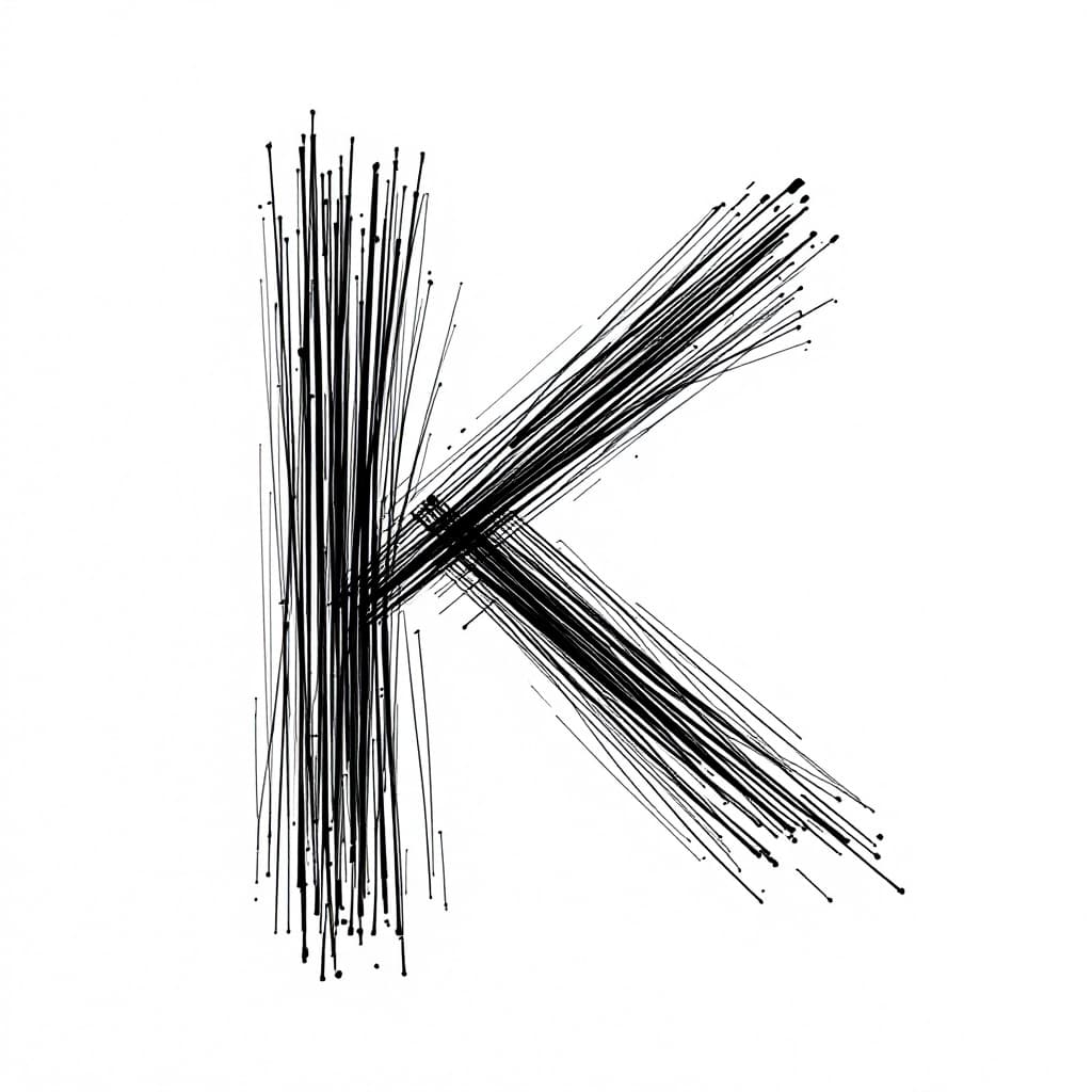 AI generated: Create a delicate, abstract line drawing with a single continuous stroke. The composition should res...