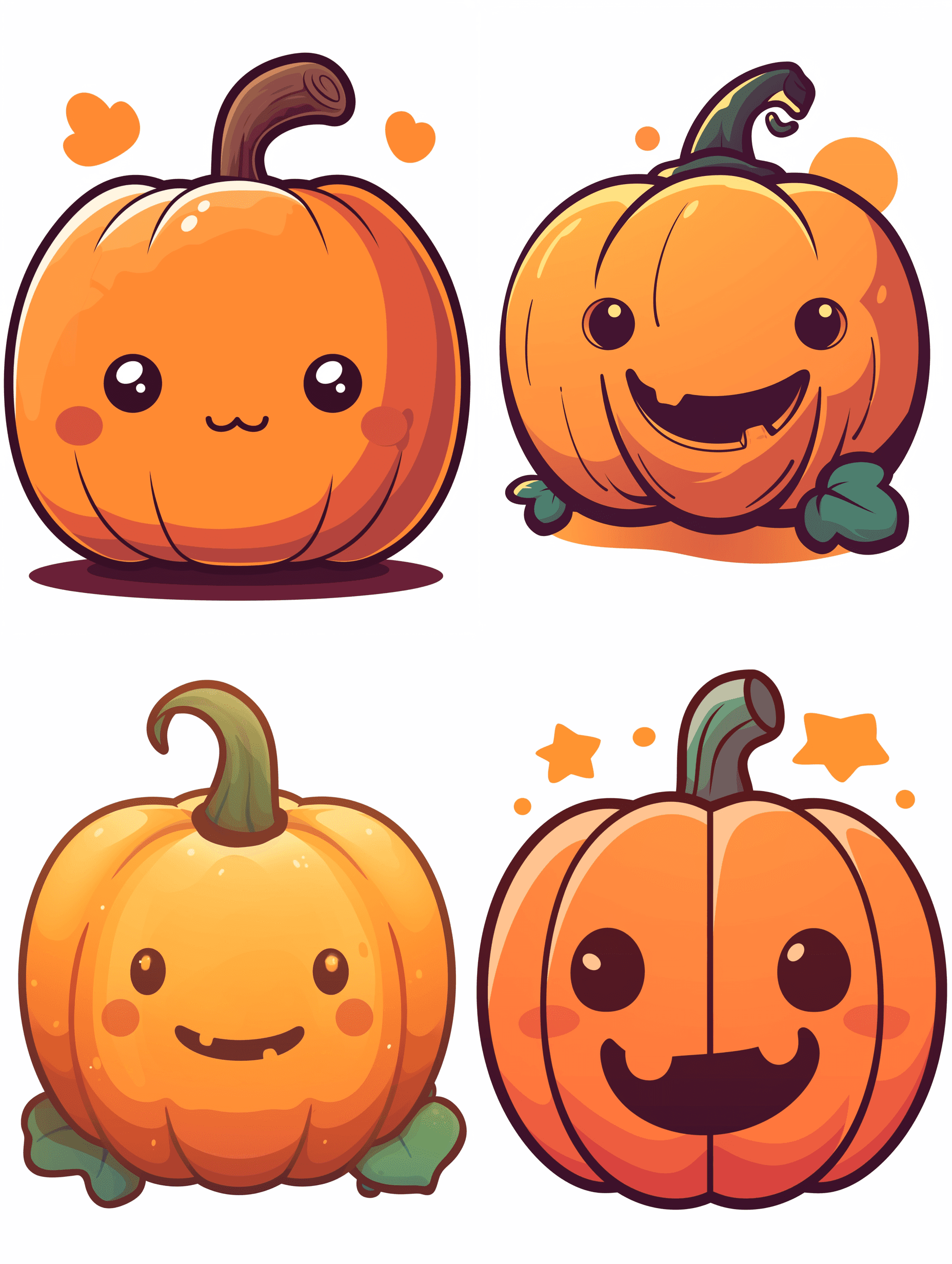 AI generated: A jack'o lantern, Modern Line Icon, Vector Line Art, Cute Young Character Avatar, Smiling, Icon Desi...