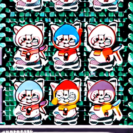 AI generated: ((cute stickers, style cartoon, cute Super Deformed Character, white border, high quality, colorful,...