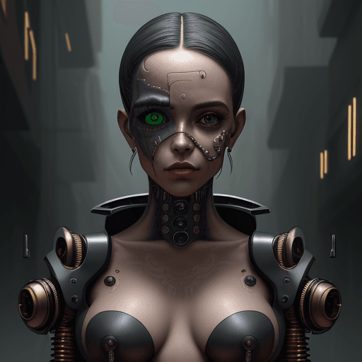 AI generated: ciborgue de corpo inteiro | retrato de corpo inteiro, detalhado

rosto simétrico steampunk) cyberpun...