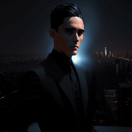 AI generated: fondo de callejon en new york, oscuro