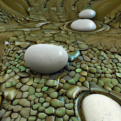 AI generated: organic roots stones and ore swirled together, highly intricate, fantasy, realistic, rendered in unr...