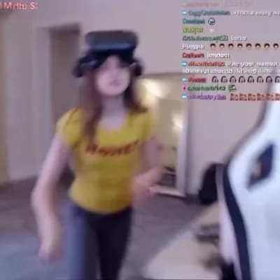 AI generated video: this girl taking her pants off and peeing