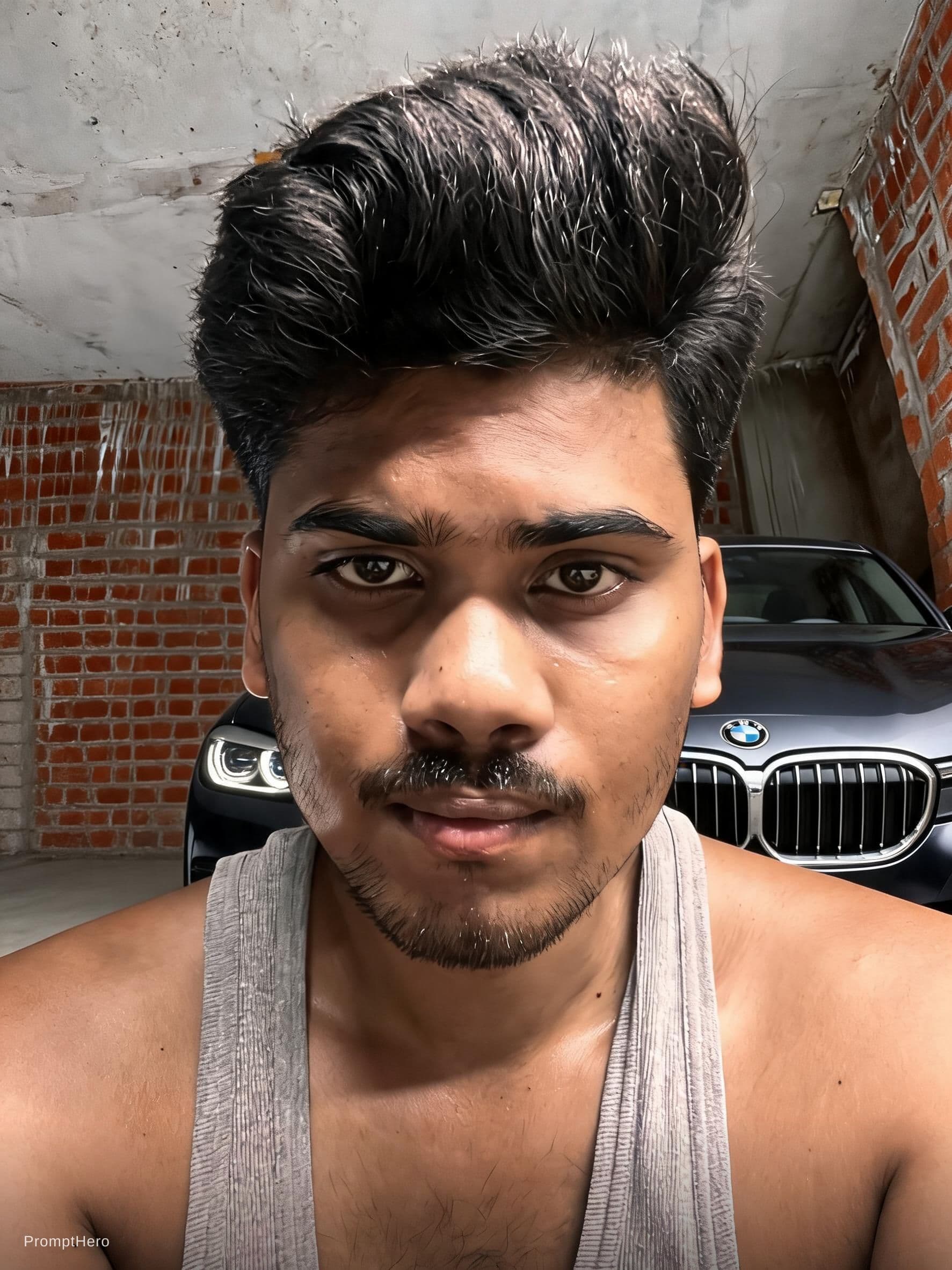 AI generated: BMW car with