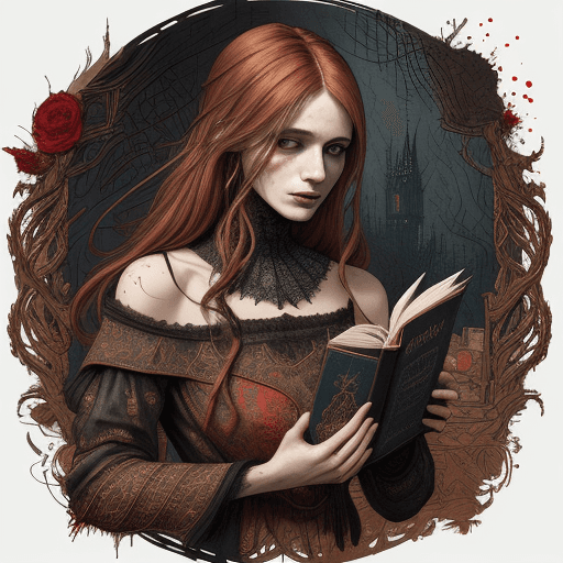 AI generated: highly detailed linework reminiscent of Carne Griffiths, imbued with Wadim Kashim's bold color and t...