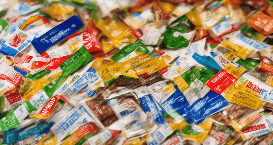 AI generated: High resolution photograph of a nutrition label for various products
