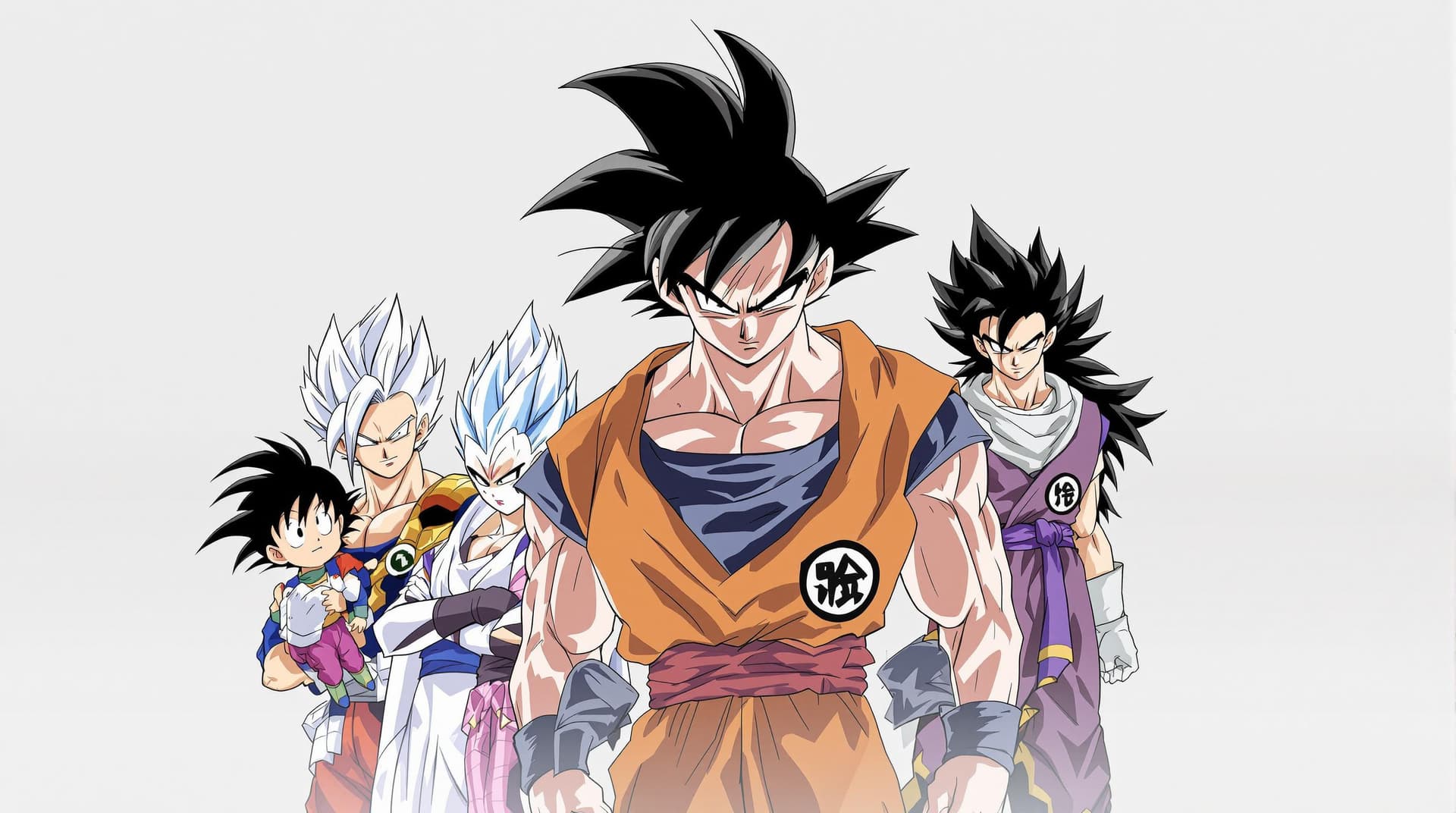 AI generated: High resolution dragon ball, all characters, including non fighter`s,