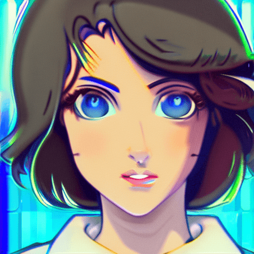 AI generated: a close up of a man in a white dress with a blue collar, portrait knights of zodiac girl, retro anim...