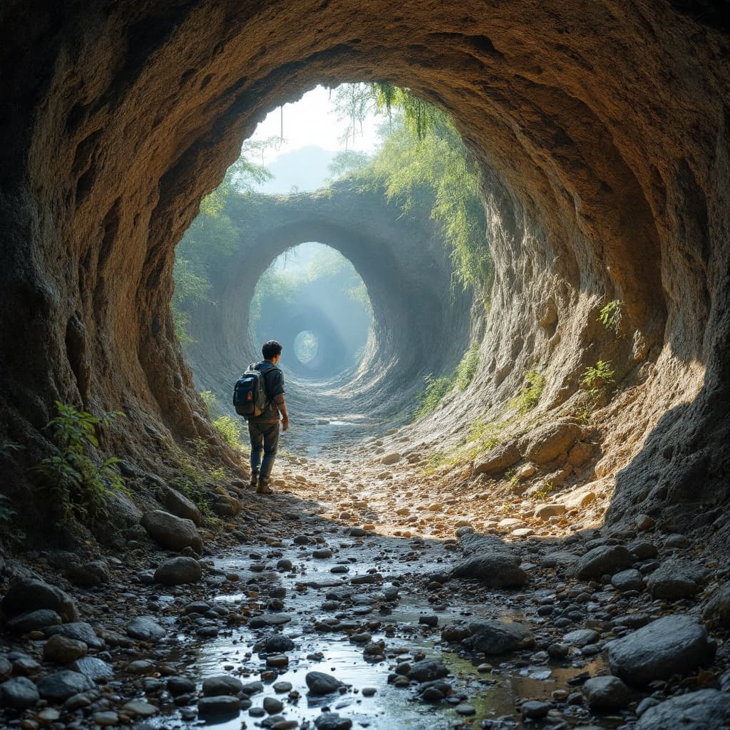 AI generated: Create a reasonably accurate hyper-realistic picture using the Chinese term "100 insects burrow"
