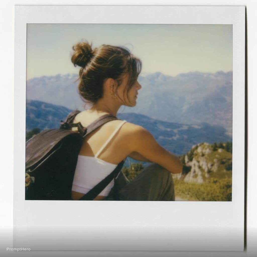 AI generated: 
Transforme cette image en photographie polaroïd prise dans les années 80, ce doit être une prise d...