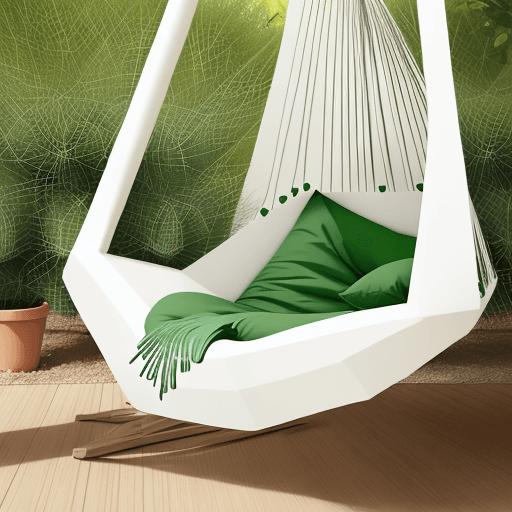 AI generated: chillout hamaca, minimalist design with cactus inspiration