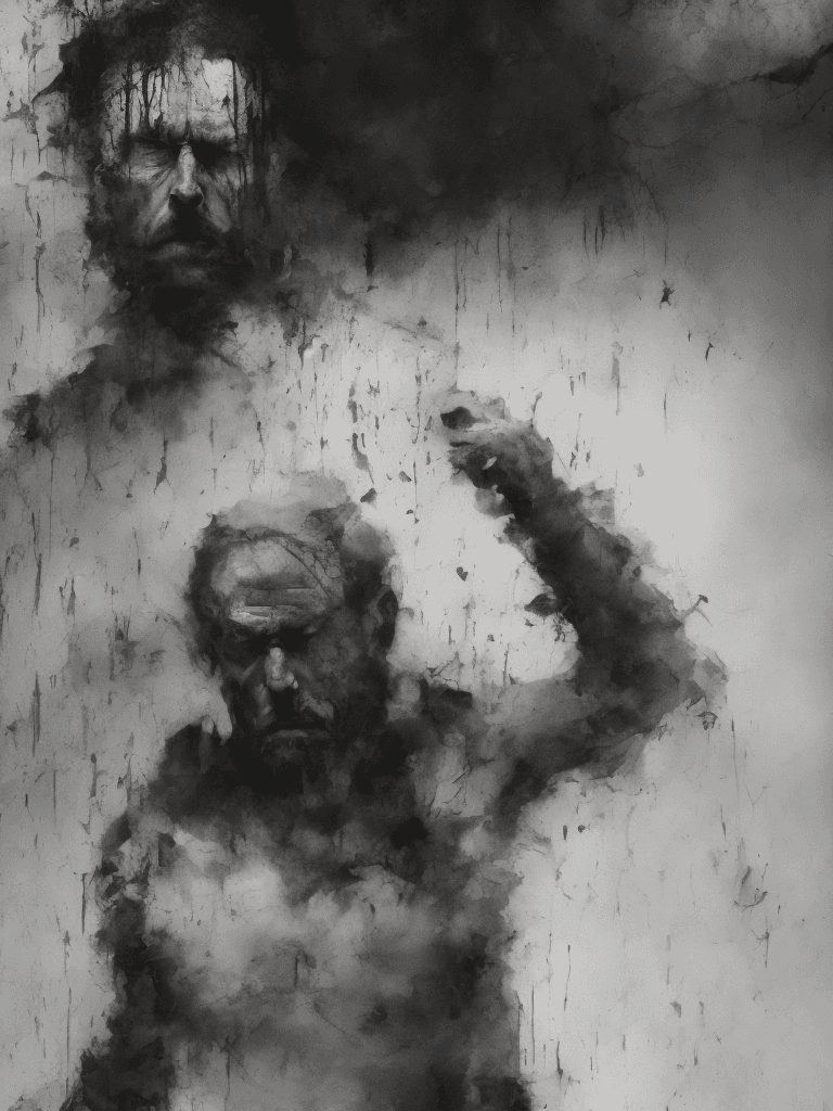 AI generated: a very bad man, epic composition, elegant, brutal, digitally painted masterpiece, (expressionism:1.1...