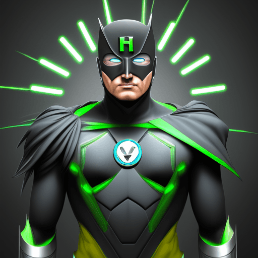 AI generated: a futuristic super heroe called waste man