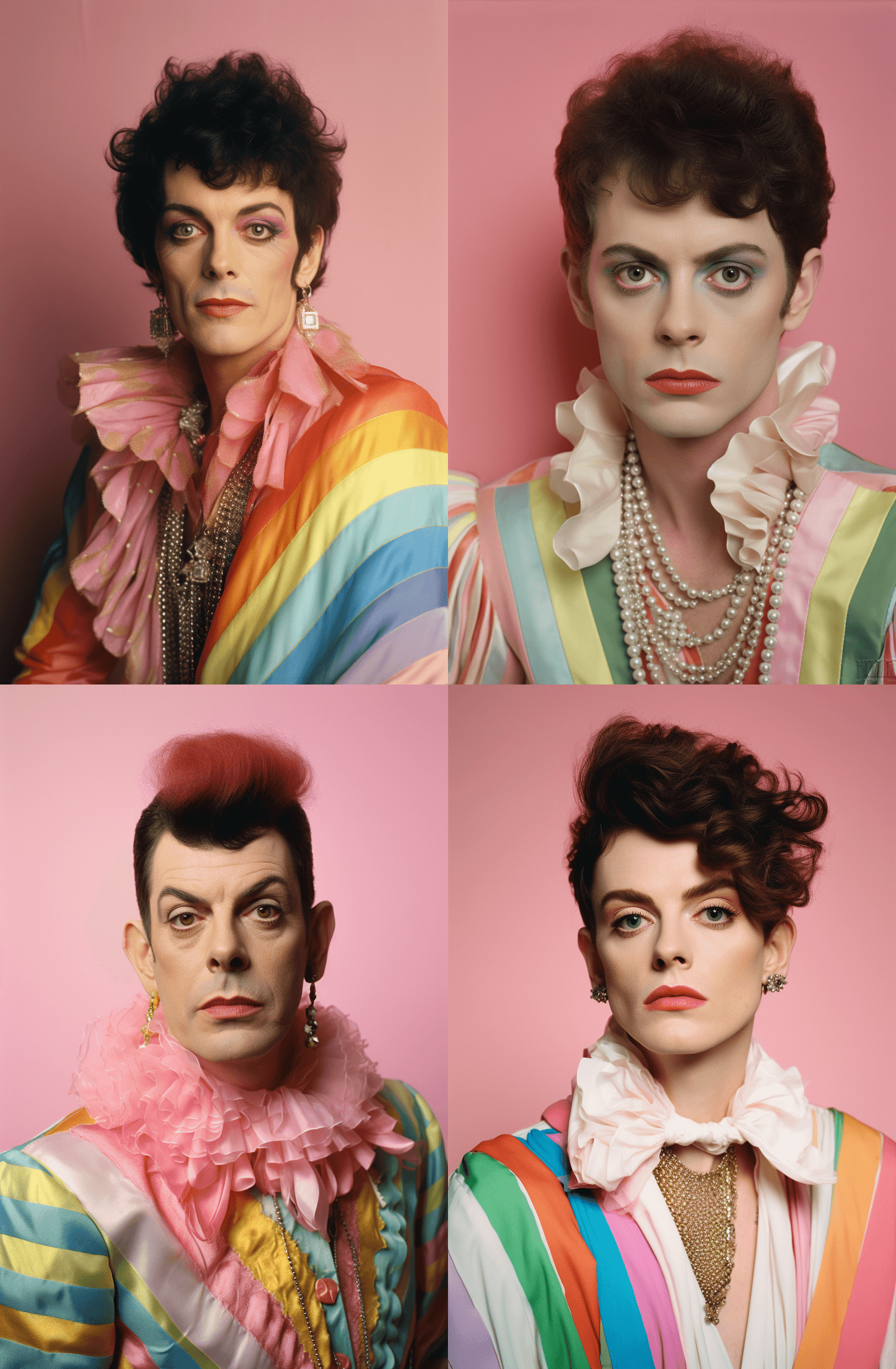 AI generated: A portrait of an actor/director in the human version, a vintage color photo from the 1960s, wearing ...