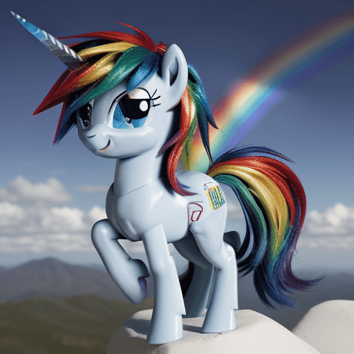 AI generated: rainbow dash