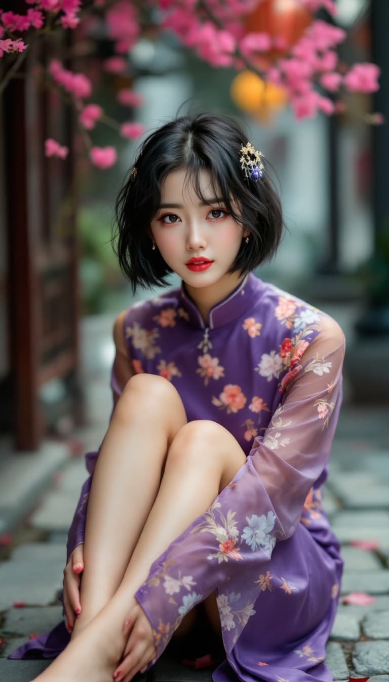 AI generated: (((full body view))) (((focus on feet))) (masterpiece, best quality, highres:1.2), (intricate and be...