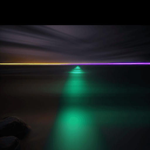AI generated: ►::↔::◄ long exposure, vibrant color grading
