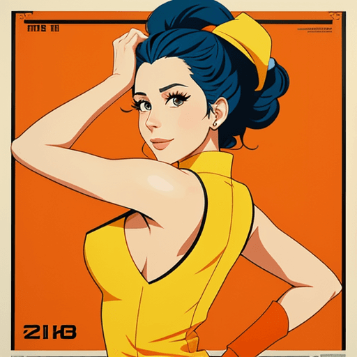 AI generated: official art 2D cartoon-style image lois wilkerson, characterized by an aesthetic reminiscent of pos...